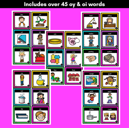 Resource preview 3 for DIPHTHONG OI & OY Word Building Cards