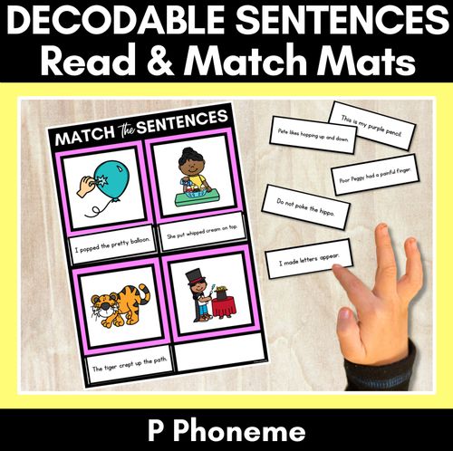 Resource preview 32 for Consonant Phoneme Decodable Sentence Activities COMPLETE BUNDLE