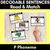 35 for Consonant Phoneme Decodable Sentence Activities COMPLETE BUNDLE