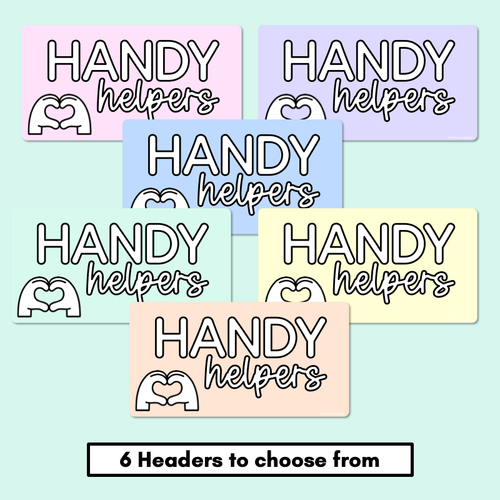 Resource preview 4 for Handy Helpers Classroom Jobs Display - Pastel Classroom Decor