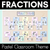 1 for Fractions Posters - Pastel Classroom Decor