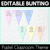 9 for Pastel Classroom Decor Bundle