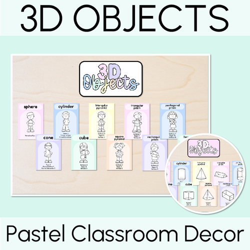 Resource preview 2 for Pastel Classroom Decor Bundle