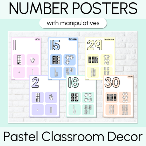 Resource preview 17 for Pastel Classroom Decor Bundle