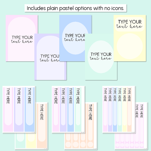 Resource preview 4 for Editable Binder & Spine Labels - Pastel Classroom Decor