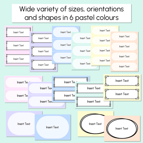 Resource preview 2 for Pastel Classroom Decor Editable Labels