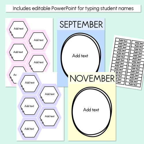Resource preview 5 for Pastel Classroom Decor Birthday Displays