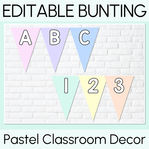 Resource preview 11 for Pastel Classroom Decor Bundle