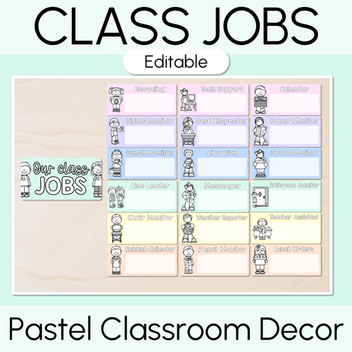 Resource preview 23 for Pastel Classroom Decor Bundle