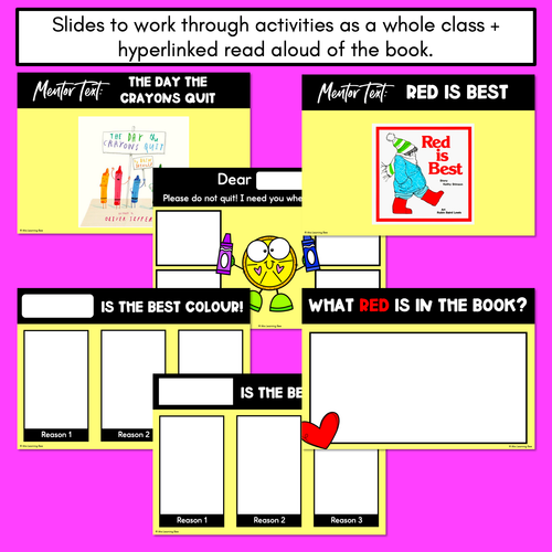 Resource preview 4 for Persuasive Writing Templates & Slides - The Day The Crayons Quit