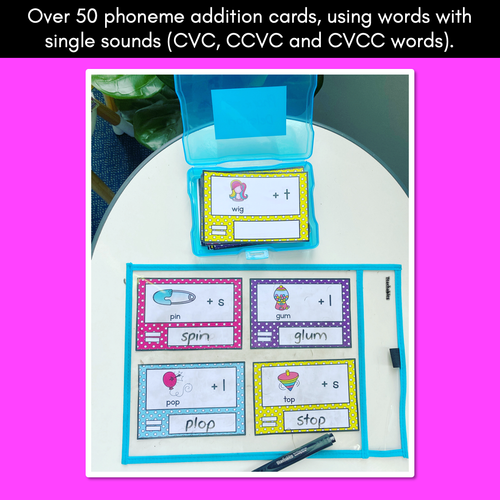 Resource preview 3 for Phonemic Awareness - Add or Delete the Sound with CVC, CCVC and CVCC Words