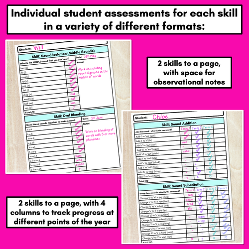 Resource preview 3 for Phonological & Phonemic Awareness Assessments