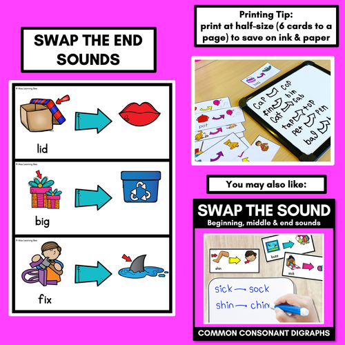 Resource preview 4 for Phonemic Awareness - Phoneme Substitution with CVC Words