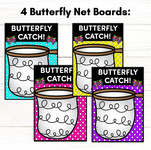 Resource preview 4 for Alphabet & CVC Word Phonics Game for Kindergarten - Butterfly Catch