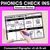 1 for PHONICS CHECK INS - Consonant Digraphs ch sh th wh - No Prep Phonics Assessments