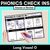 1 for PHONICS CHECK INS - Long Vowel O - No Prep Phonics Assessments