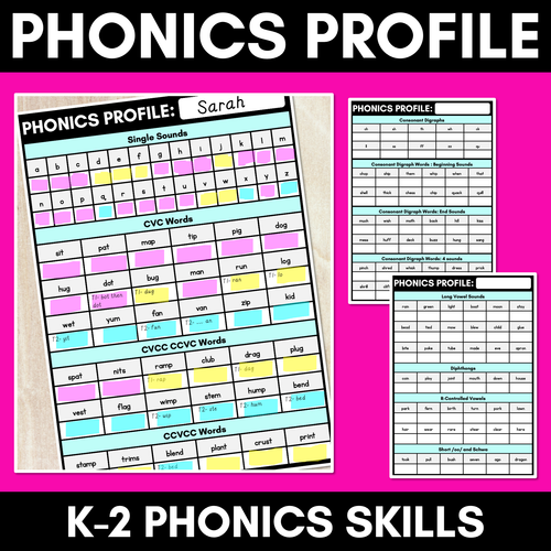 Resource preview 1 for Phonics Profile Assessments