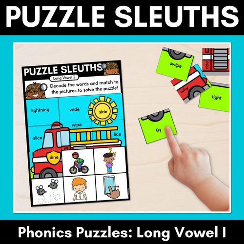 Resource preview 1 for PHONICS PUZZLES - Phonics Games &  Worksheets- Long Vowel I Words