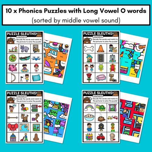 Resource preview 2 for PHONICS PUZZLES - Phonics Games &  Worksheets - Long Vowel O Words