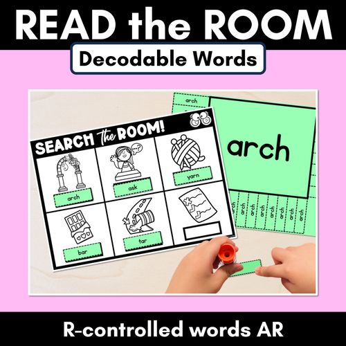 Resource preview 4 for Read The Room R-Controlled Vowel Words Bundle