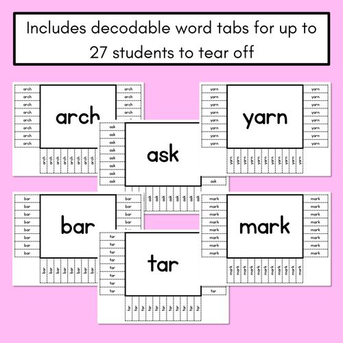 Resource preview 3 for READ THE ROOM - Decodable Words Phonics Activity - R-controlled Vowels AR