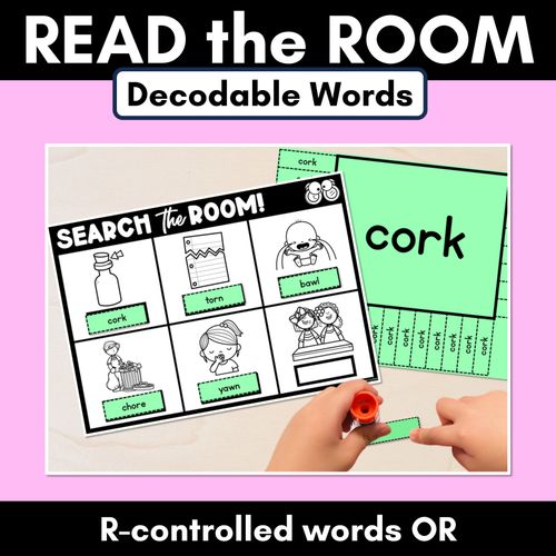 Resource preview 2 for Read The Room R-Controlled Vowel Words Bundle