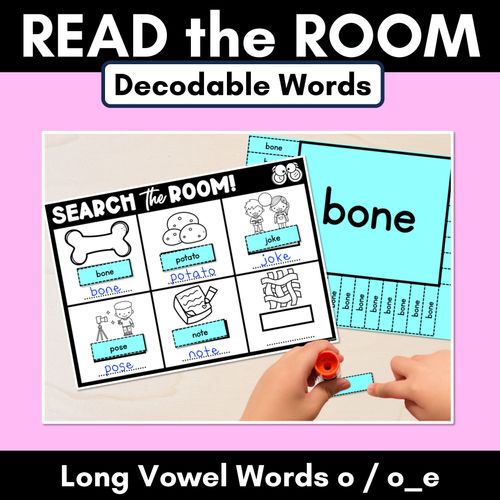 Resource preview 8 for Read the Room Simple Long Vowel Words Bundle