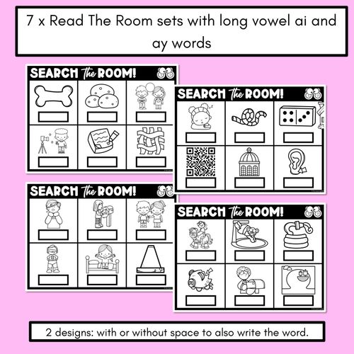 Resource preview 2 for READ THE ROOM - Decodable Words Phonics Activity - Simple Long Vowel O: o & o_e