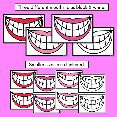 Resource preview 4 for Phonics Teeth Brushing Template - Spelling Activity