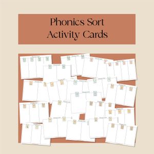 Phonics Sort Activity Cards