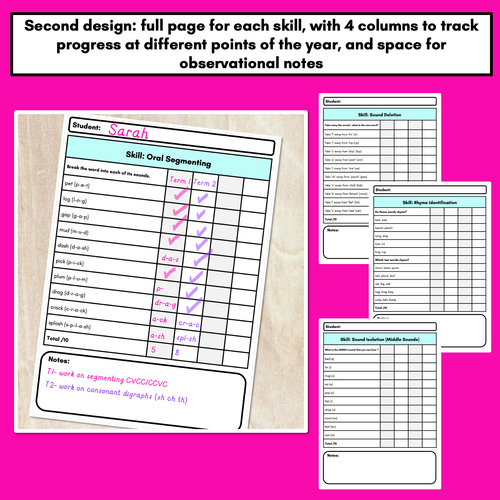 Resource preview 2 for Phonological & Phonemic Awareness Assessments