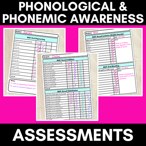 Resource preview 1 for Phonological & Phonemic Awareness Assessments