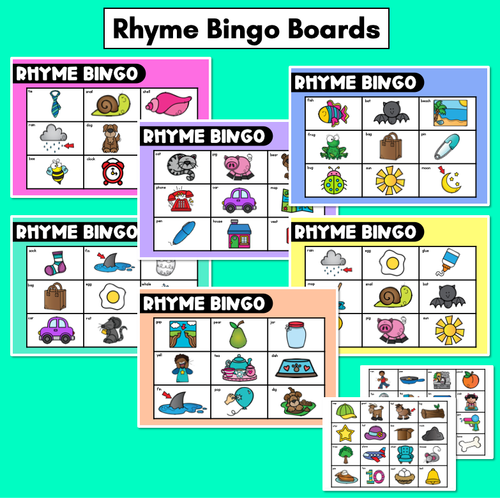 Resource preview 4 for Phonological Awareness Bingo - Beginning Sounds, Rhyme , Syllables