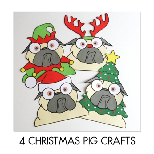 Resource preview 2 for Pig the Elf Craft and Writing Sheets