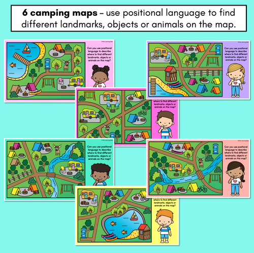 Resource preview 3 for Positional Language for Map Directions Slides - Learning to give directions