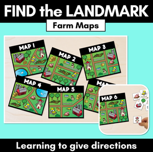 Find the Landmark - Learning to give directions - Farm Maps