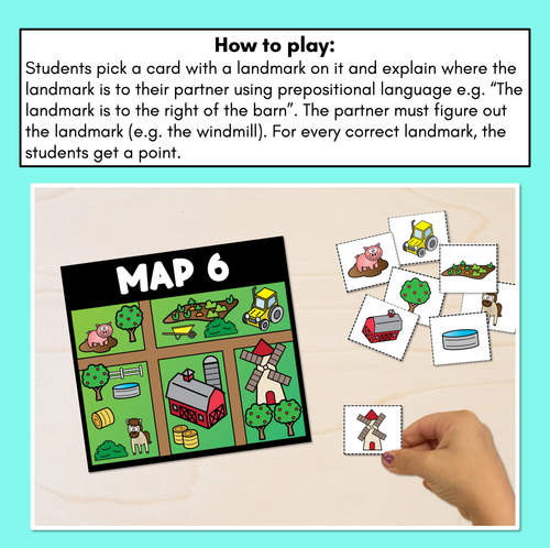 Resource preview 2 for Find the Landmark - Learning to give directions - Farm Maps