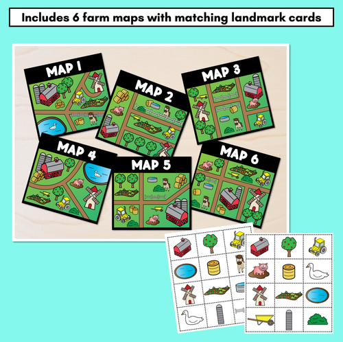 Resource preview 3 for Find the Landmark - Learning to give directions - Farm Maps