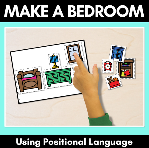 Make A Bedroom Templates using Positional Language - Mrs Learning Bee