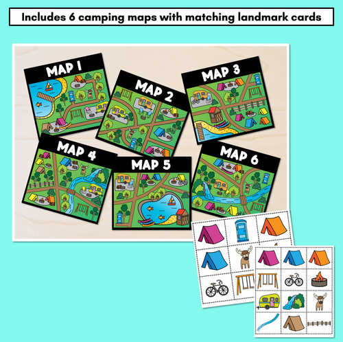 Resource preview 3 for Find the Landmark - Learning to give directions - Camping Maps