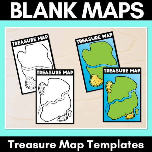 Blank Treasure Map Templates - Mrs Learning Bee