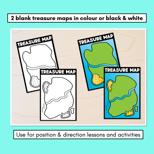 Resource preview 2 for Blank Treasure Map Templates