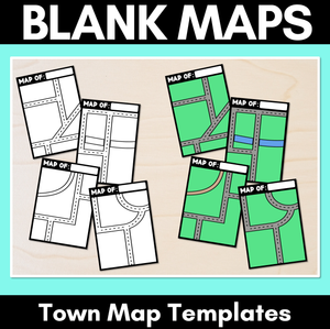 Blank Town Map Templates