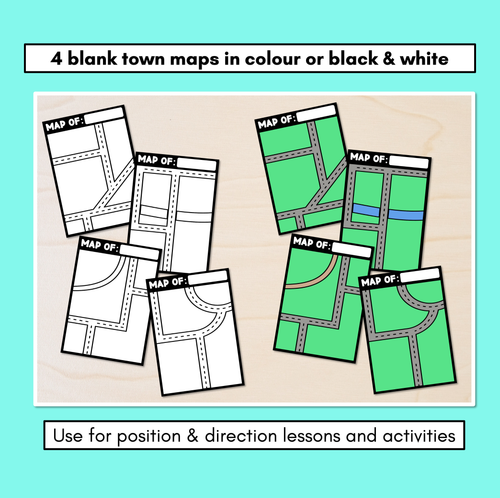 Resource preview 2 for Blank Town Map Templates