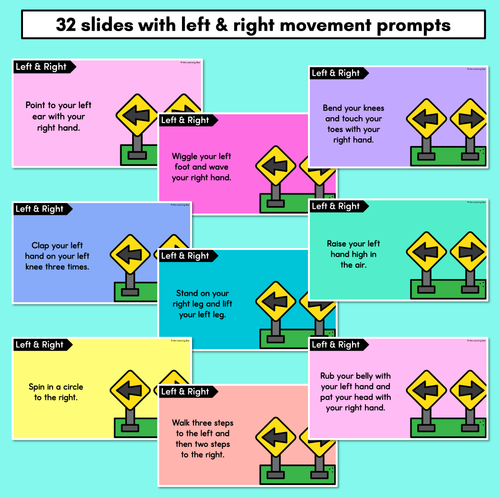 Resource preview 2 for Left & Right Movement Prompt Slides