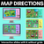 1 for Map Directions - Interactive Slides with and without gridlines