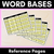 1 for WORD BASE REFERENCE PAGES - with meaning, word origin & examples