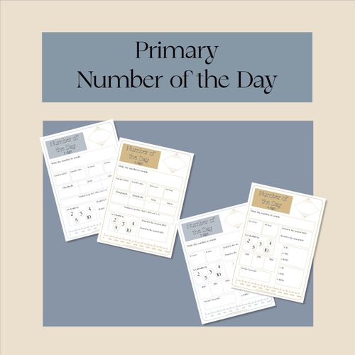 Resource preview 1 for Primary Number of the Day Differentiated