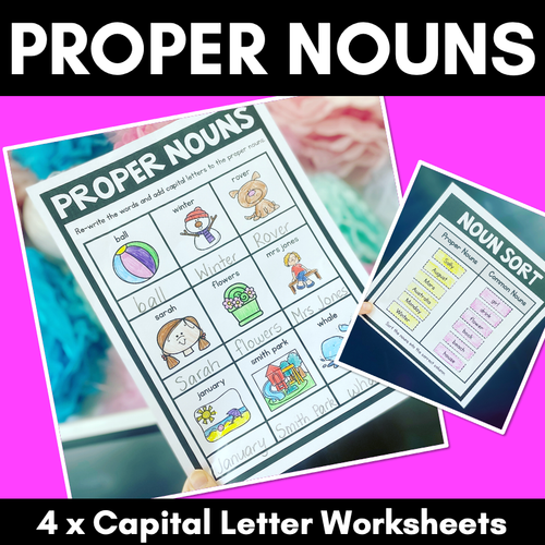 Resource preview 1 for Proper Noun Worksheets