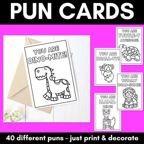 Resource preview 3 for Pun Cards Bundle